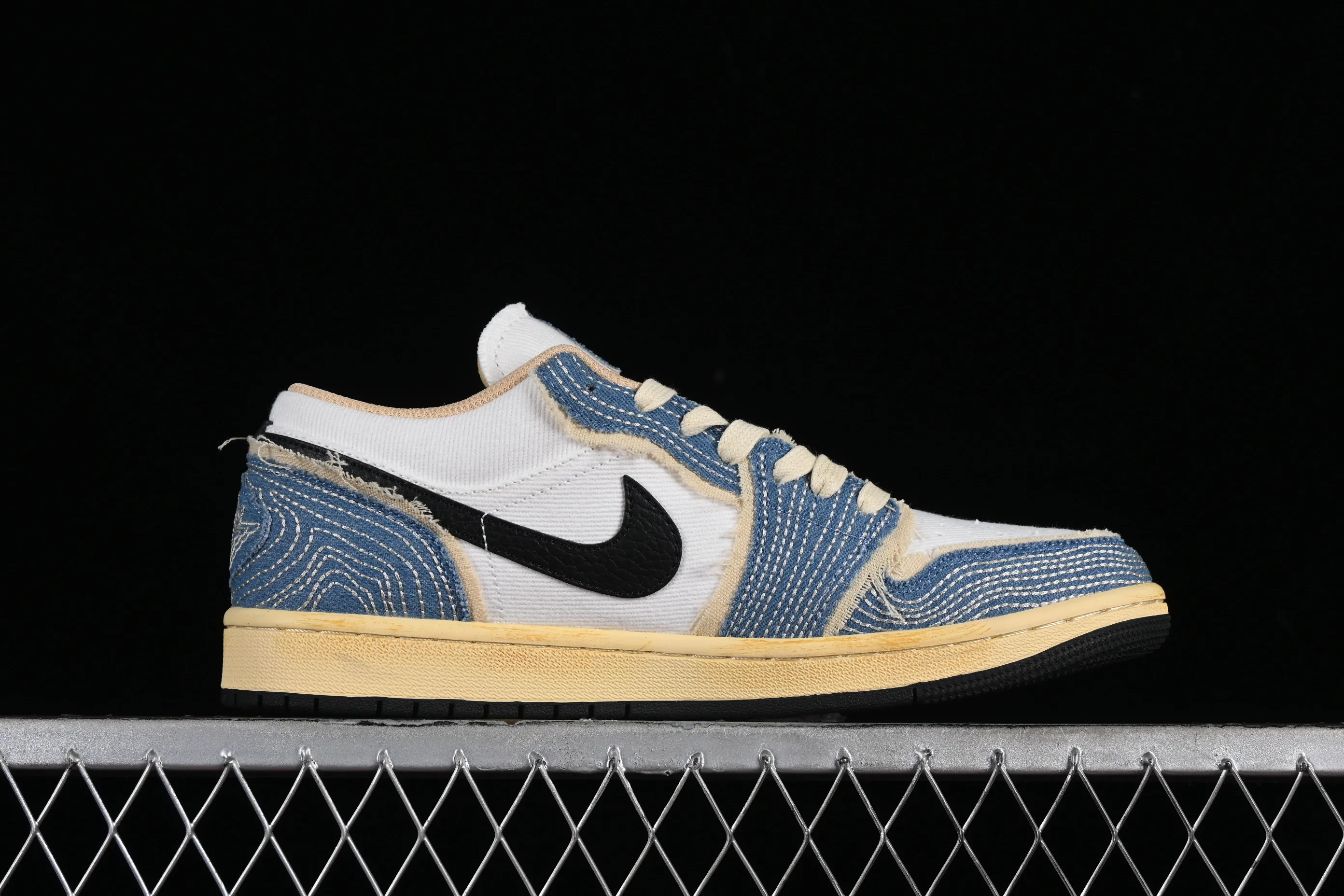 All categories Air Jordan Jordan series basketball shoes Air Jordan 1 Low Air Jordan 1 Low SE "WRMK" AJ1 Joe 1 Sashiko embroidery low-top cultural casual sneakers FN7670-493